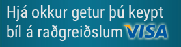 Hjá okkur getur þú keypt bíl á raðgreiðslum VISA